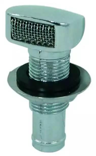 Event de réservoir laiton chromé Longueur 60mm diamètre tube 15mm