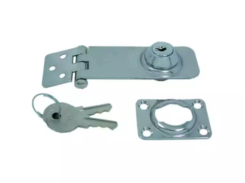 Fermeture avec serrure Inox 304 Longueur 98mm Largeur 30mm