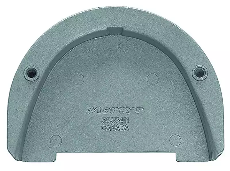 Anode magnésium plaque pour Volvo embase SX DPS 3855411