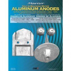 Kit anode alu pour Mercury Alpha one gen 1 1983-1990