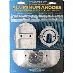 Kit anode alu pour Mercury Alpha one gen 2 après 1990