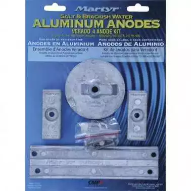 Kit anode alu pour Mercury Verado 4 Optimax Kit anode alu pour Mercury Verado 4 Optimax