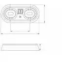 Anode de coque en zinc type 15 (kit de fixation exclus)