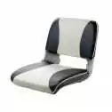 Siege luxe ultra léger rabatable bleu marine/ blanc 470mm