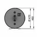 Chauffe eau inox à double double serpentin 25L isolation mousse polyuréthane