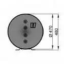 Chauffe eau inox à double double serpentin 100L isolation mousse polyuréthane