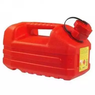 Jerrican 5L rouge spécial hydrocarbure bec verseur intégré