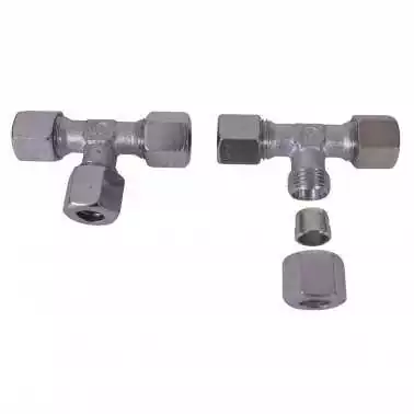 Jeu de tés pour tuyau rigide diamètre 12 mm