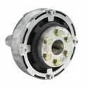 Accouplement souple Uniflex 13 diamètre 130mm arbre 30mm avec raccord 4”