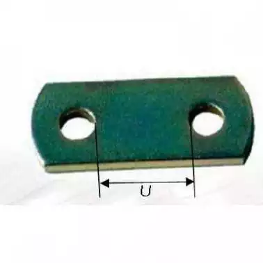 Plaquette d'assemblage entre-trou 40 mm