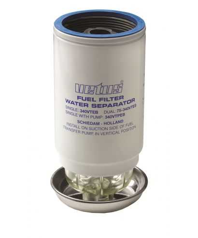 Elément filtrant CE/ABYC 10 microns débit 190 L/H  Bleu filtre VT33EB