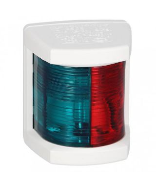 Feu bicolore 2 x 112,5 degrés rouge/vert Portée 1 NM Boîtier blanc