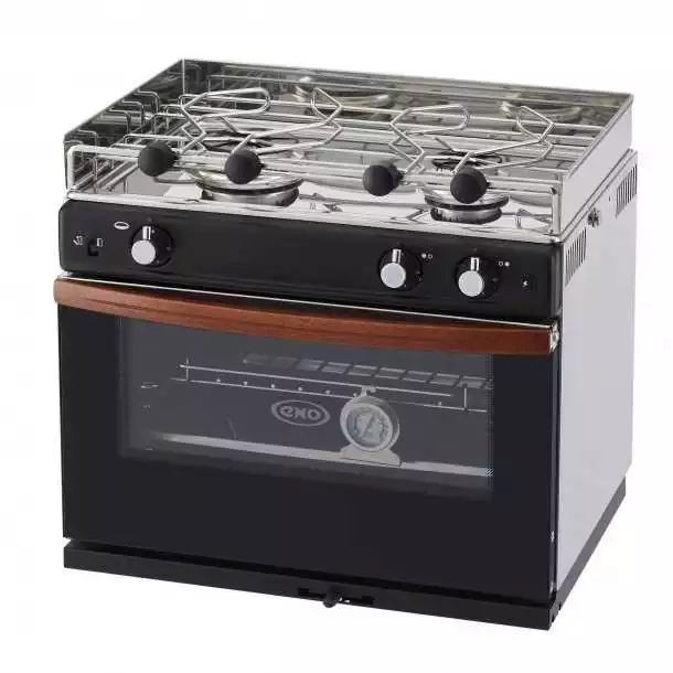 Réchaud four Gascogne 2 feux tout inox avec grill et allumage intégré