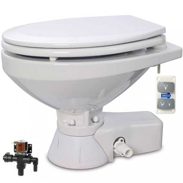 WC classique silencieux pompe 12V eau douce ou salée tuyau entrée 19 mm et sortie 25-38 mm