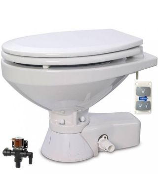 WC classique silencieux pompe 24V eau douce ou salée tuyau entrée 19 mm et sortie 25-38 mm