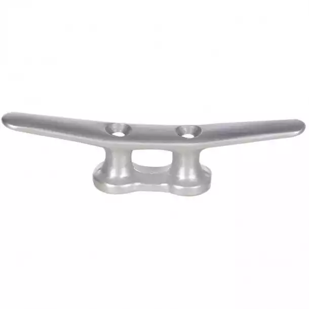 Taquet aluminium poli anodisé Longueur 105mm Hauteur 25mm Entraxe 27mm