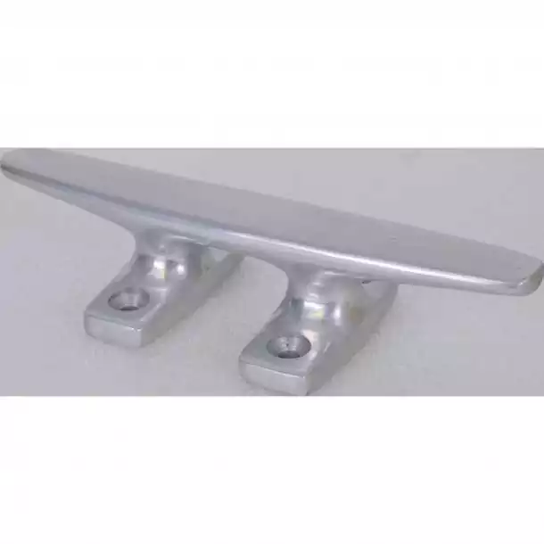 Taquet aluminium poli anodisé Longueur 250mm Hauteur 55mm Entraxe 74 x 64mm