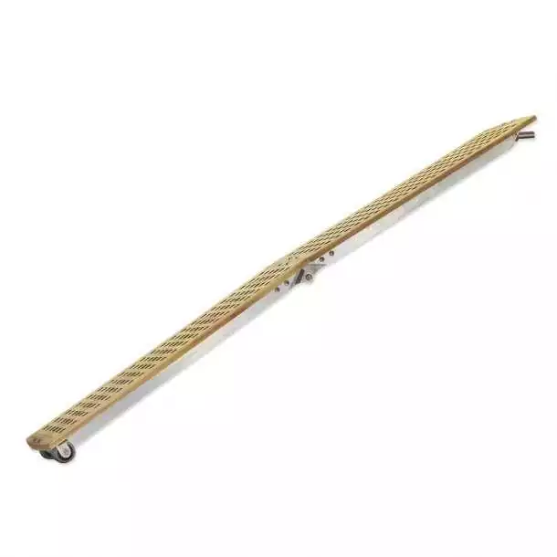 Passerelle pliante aluminium et teck Longueur 230 cm Largeur 30 cm
