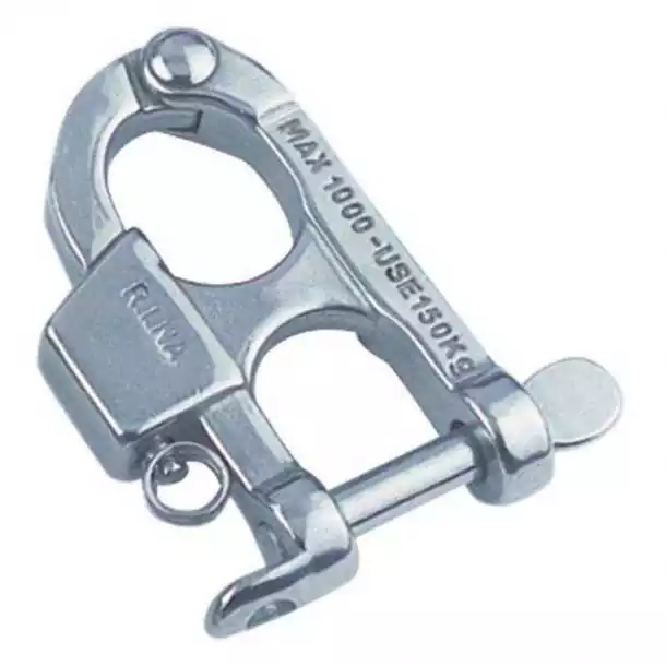 Mousqueton inox à ouverture sous charge pour ski nautique