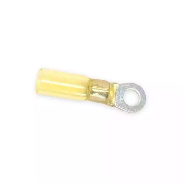 100 Cosses anneau jaune diamètre 6mm thermorétractables câble 4-6mm²