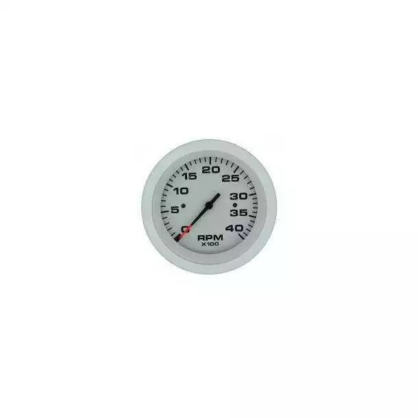 Compte-tours Affichage 0 - 4000 tr/mn Blanc Emetteur Alternateur borne W
