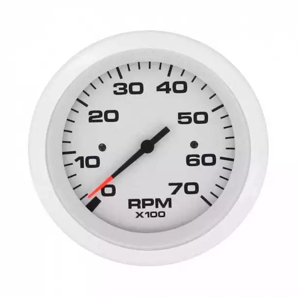 Compte-tours Affichage 0 - 7000 tr/mn Blanc Emetteur Bobine ou alternateur O/B