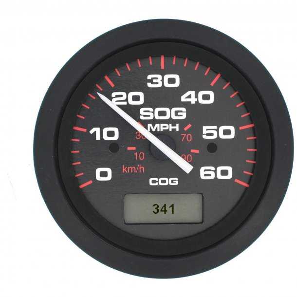 Speedomètre GPS 60 Noeuds AMEGA Indicateur digital LCD du cap réel Diamètre 75mm