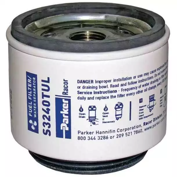 Cartouche S3240 pour Filtres 120R 10µ certification UL FILTRE RACOR avec bol métal