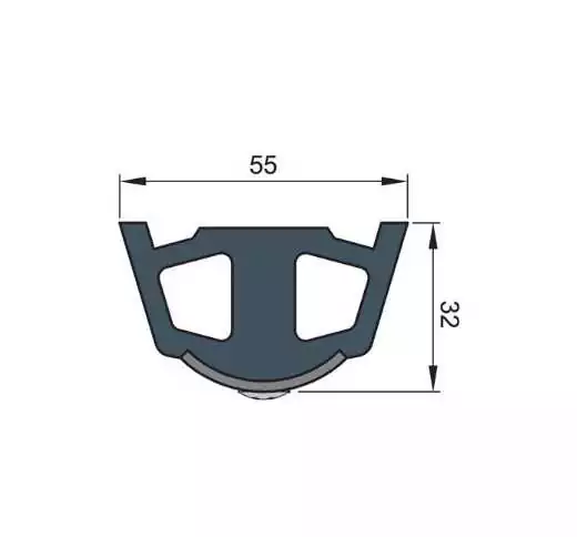 Liston de protection Blanc trap 55 x 34 mm rouleau de 20 m (prix par metre)