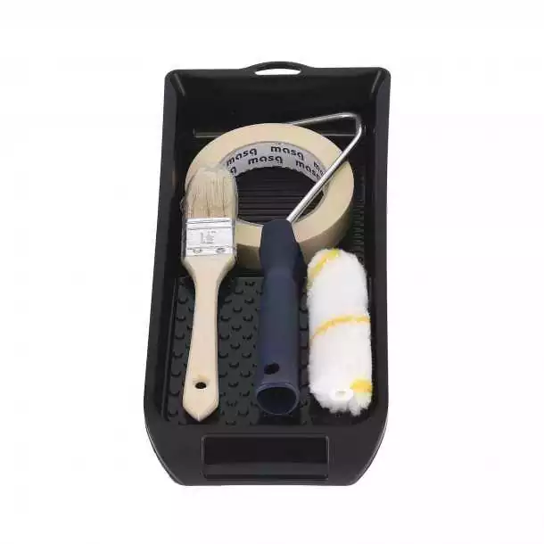 Lot bac Rouleau pinceau et bande à masquer