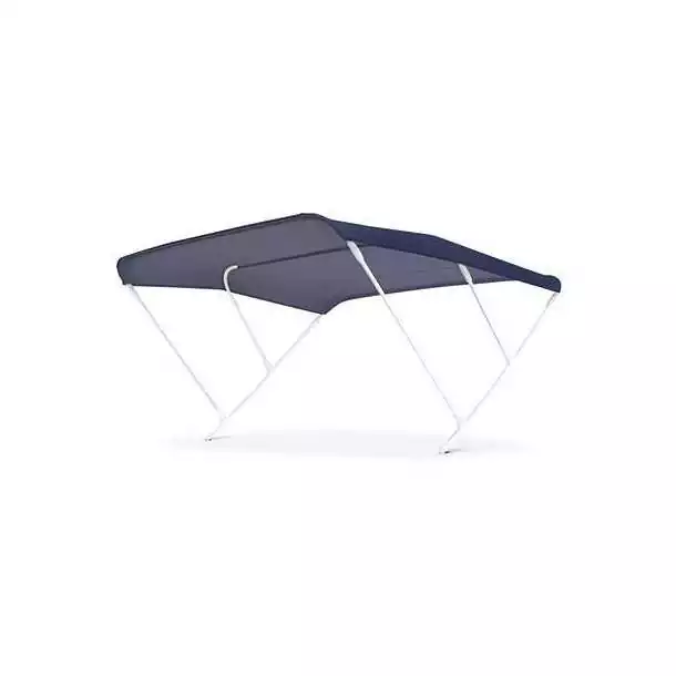 Bimini 3 arceaux Bleu marine Hauteur 140 cm Longueur 175 cm Largeur 225 cm