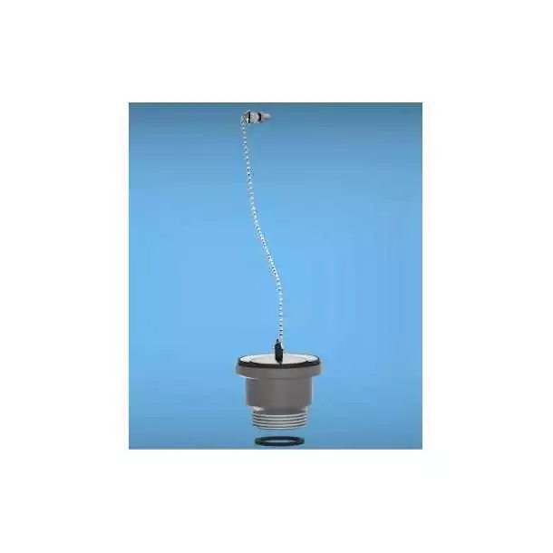 Bonde droite sortie diamètre 38mm 1"1/2 avec bouchon