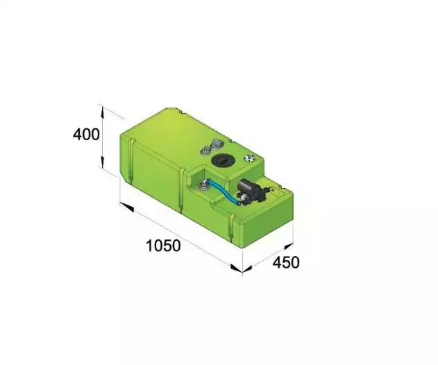 Systeme COMFORT complet 24V réservoir à eau potable 120 Litres avec pompe 13,5 L/min