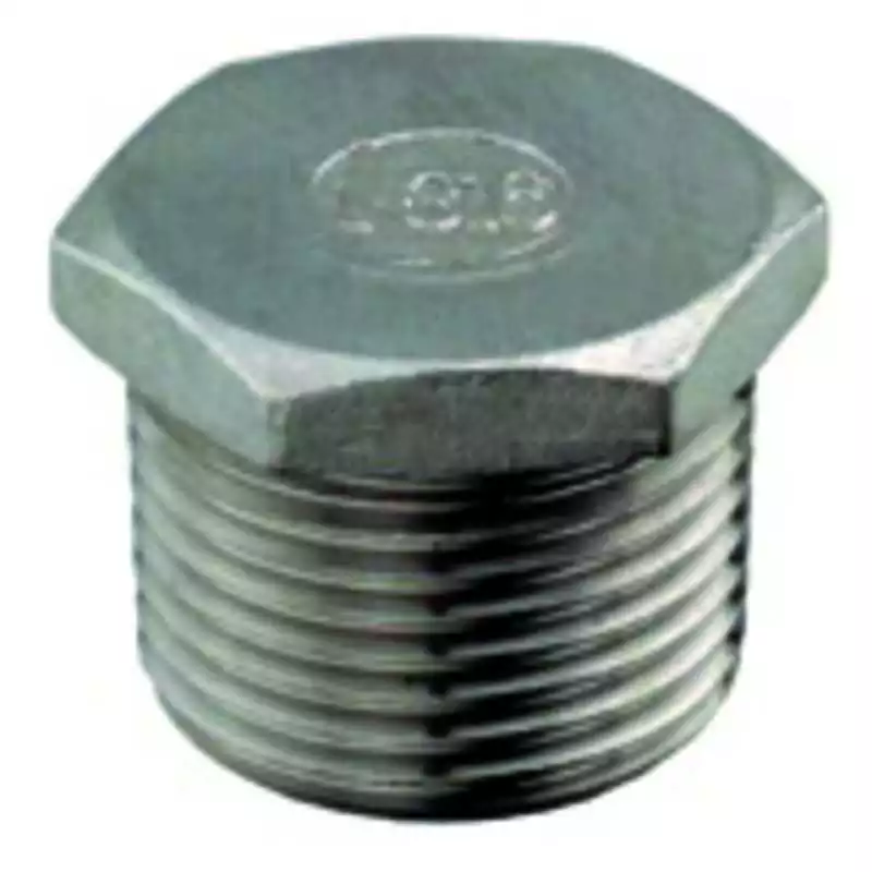 Bouchon inox Male 1/2" diamètre 15mm