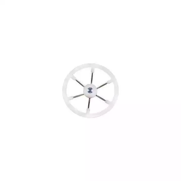 Volant inox gainage blanc diamètre 360 mm