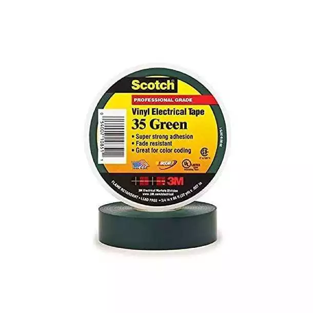SCOTCH 3M TYPE 35 VERT 19MMX20M SCOTCH 3M TYPE 35 VERT 19MMX20M