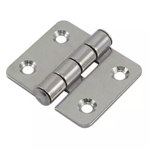 2 Charnières carrée inox axe imperdable 45x40mm