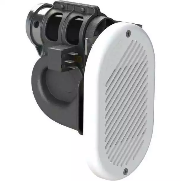 Avertisseur électropneumatique à encastrer Hurricane HR1 blanc 12V