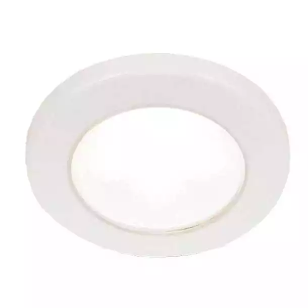 Plafonnier EuroLED 75 à visser blanc éclairage blanc 24V Diamètre 72mm