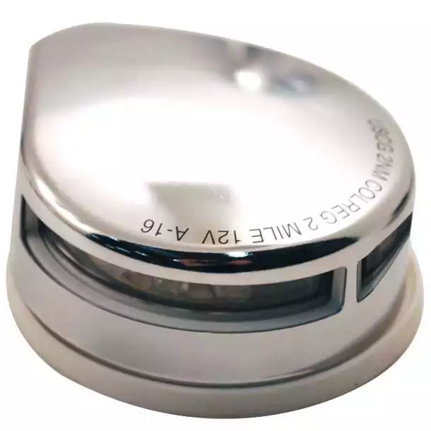 Feu de navigation 34 mm inox bicolore vert rouge