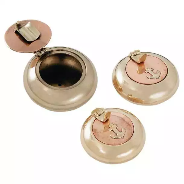 Cendrier laiton cuivre diamètre 75mm