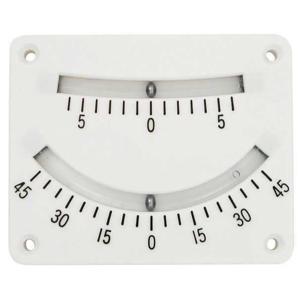 Inclinomètre blanc 0° à 45° Haute précision