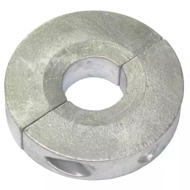 Anode zinc collier d'arbre étroit diamètre 30mm vrac + vis