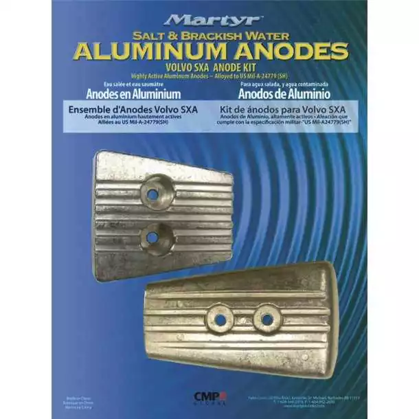 Kit anode alu pour Volvo SX-A - DPS