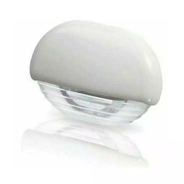 Lampe de marche blanc LED 12/24V pour intérieur/extérieur boitier blanc