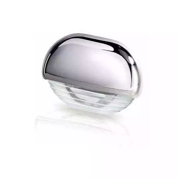 Lampe de marche blanc LED 12/24V pour intérieur/extérieur boitier chromé