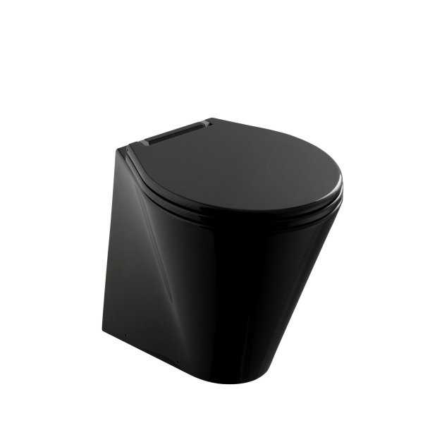 WC X-Light 24V standard-carbone polishé intérieur bol blanc-électrovanne