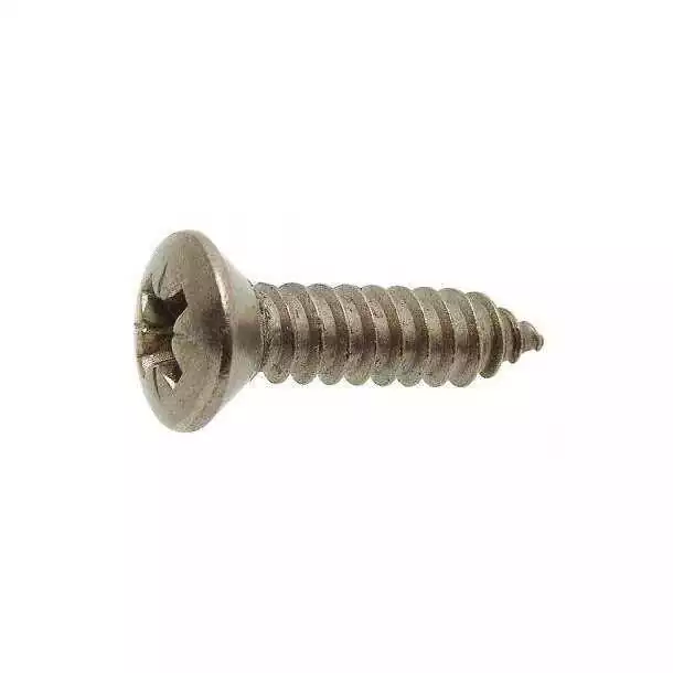 Vis à tôle tête fraisée bombé cruciforme Inox A4 diamètre 5,5 x Longueur 19mm