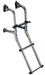 Echelle inox plable L.74CM 1+2 marches