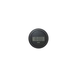 Combiné horamètre / voltmètre noir diamètre 52mm 9-48V